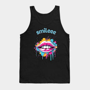 Smile Shirt, A Positive Mood, Smiley Snows, Sweet T-shirt, Happy Shirt Tank Top